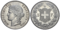 Switzerland-Confoederatio-Helvetica-Francs-1916-AR