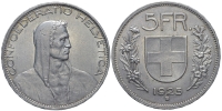 Switzerland-Confoederatio-Helvetica-Francs-1925-AR