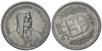 Switzerland-Confoederatio-Helvetica-Francs-1931-AR