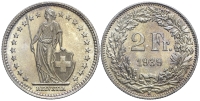 Switzerland-Confoederatio-Helvetica-Francs-1939-AR